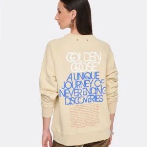 Golden Goose Sweatshirt Journey Coton Beige 16