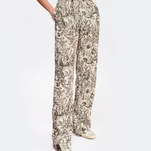 Golden Goose Pantalon Journey Imprimé Beige 13