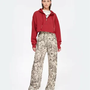 Golden Goose Crop Sweatshirt Hoodie Court Journey Coton Rouge 13