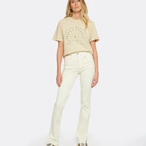 Golden Goose Tee-shirt Journey Coton Beige 13