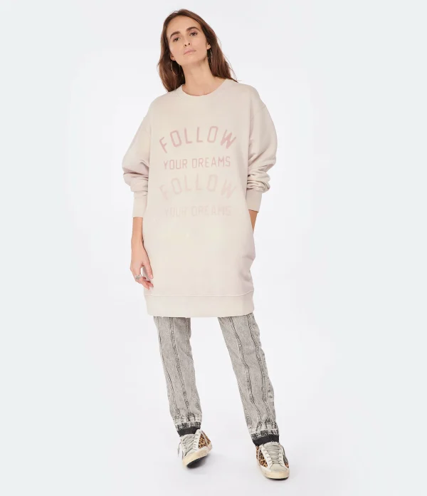 Golden Goose Sweatshirt Journey Coton Rose 5