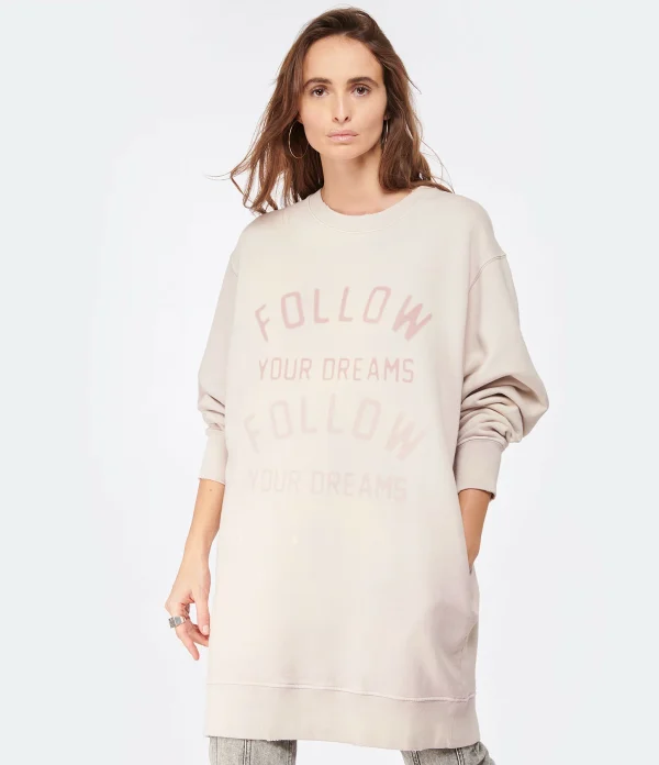 Golden Goose Sweatshirt Journey Coton Rose 4