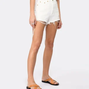 Golden Goose Short Journey Denim Coton Écru 13