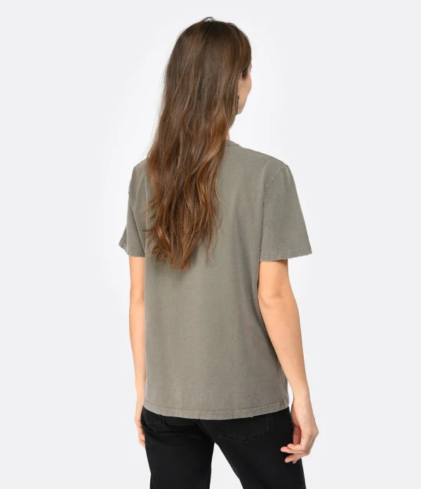 Golden Goose Tee-shirt Golden Coton Vert Olive 5