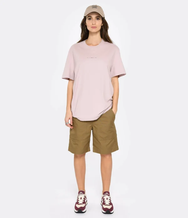 Golden Goose Tee-shirt Journey Homme Coton Rose Shadow 5