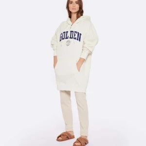 Golden Goose Robe Hoodie Journey Coton Blanc 13