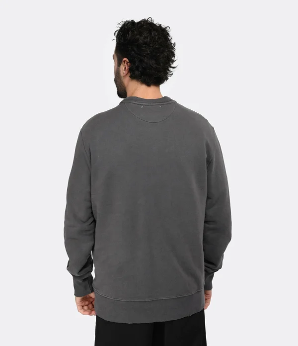 Golden Goose Sweatshirt Golden Homme Coton Gris Anthracite 5