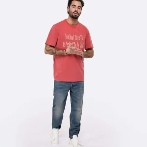 Golden Goose Tee-shirt Journey Homme Coton Rouge 15