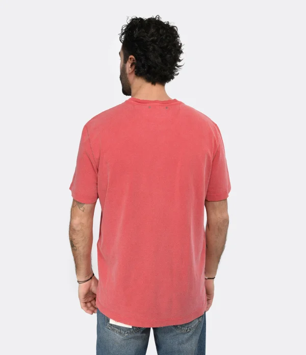 Golden Goose Tee-shirt Journey Homme Coton Rouge 5