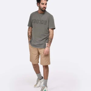 Golden Goose Tee-shirt Golden Homme Coton Olive 16