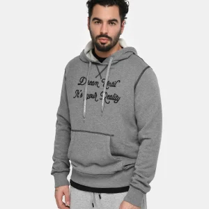 Golden Goose Sweatshirt Hoodie Journey Homme Coton Gris 11