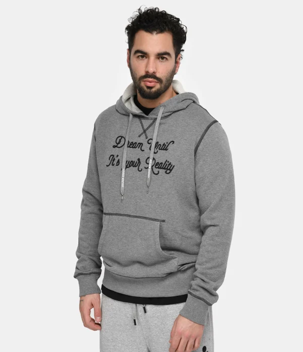 Golden Goose Sweatshirt Hoodie Journey Homme Coton Gris 4