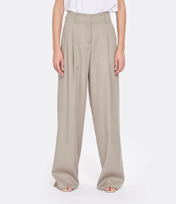 Golden Goose Pantalon Journey Laine Taupe 5