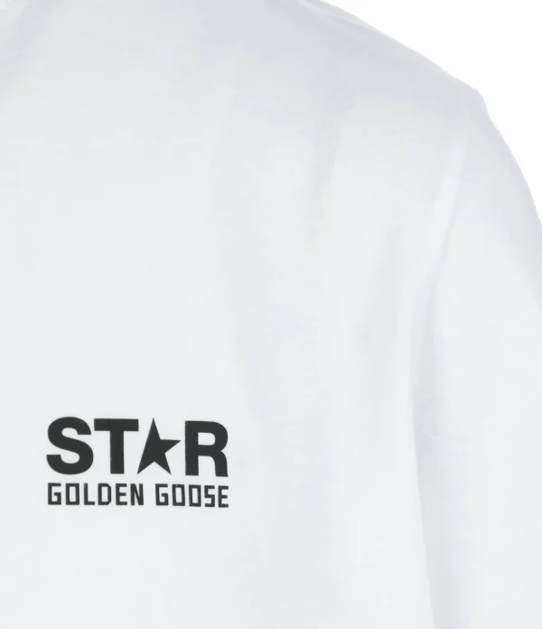 Golden Goose Tee-shirt Big Star Homme Coton Blanc 4