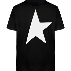 Golden Goose Tee-shirt Big Star Homme Coton Noir Blanc 11