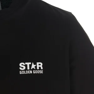 Golden Goose Tee-shirt Big Star Coton Noir Blanc 12