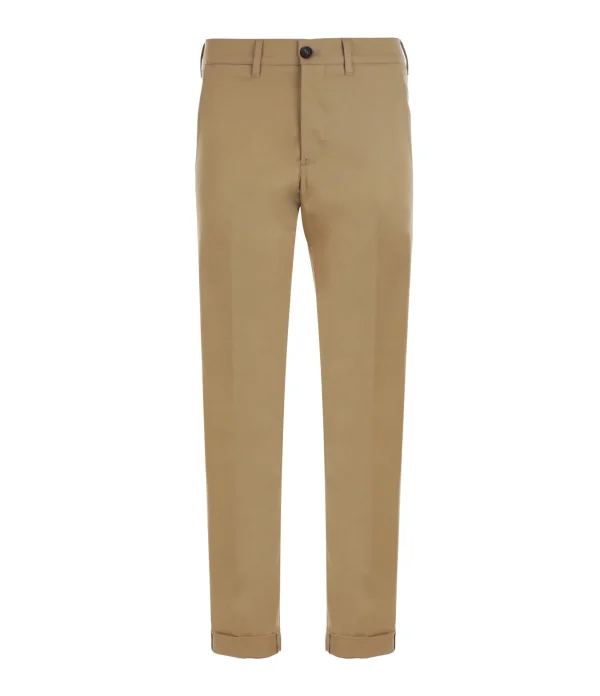 Golden Goose Pantalon Chino Golden Homme Coton Beige 1