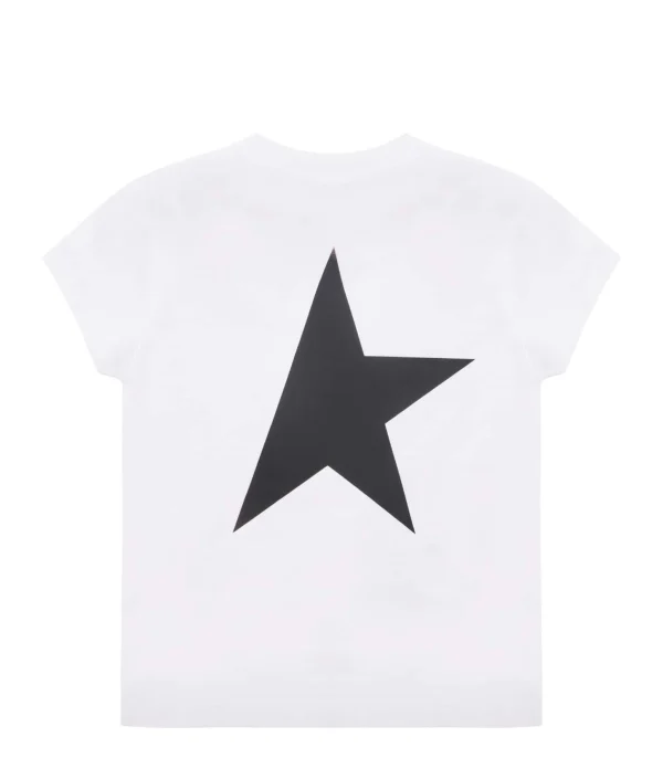 Golden Goose Tee-shirt Enfant Star Coton Blanc Noir 3