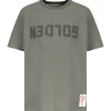 Golden Goose Tee-shirt Golden Homme Coton Olive 19