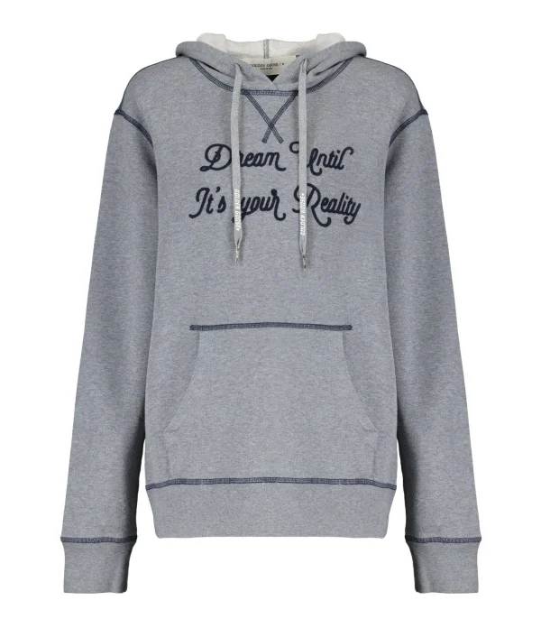 Golden Goose Sweatshirt Hoodie Journey Homme Coton Gris 1