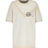 Golden Goose Tee-shirt Journey Homme Coton Écru 16