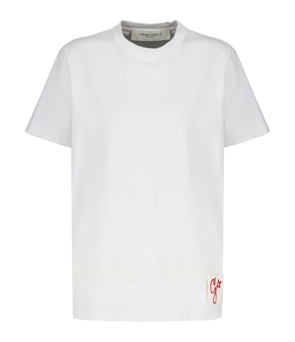 Golden Goose Tee-shirt Golden Coton Blanc Vintage 1