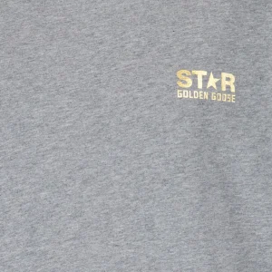 Golden Goose Tee-shirt Big Star Coton Gris 9