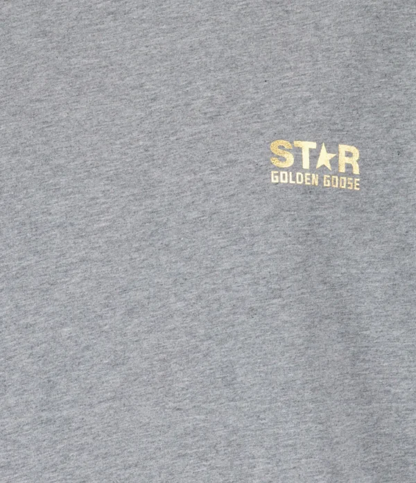 Golden Goose Tee-shirt Big Star Coton Gris 3