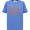 Golden Goose Tee-shirt Journey Regular Coton Bleu 17