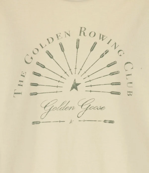 Golden Goose Tee-shirt Journey Coton Beige 3