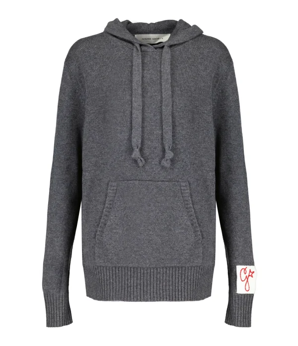 Golden Goose Sweatshirt Hoodie Golden Cachemire Gris 1