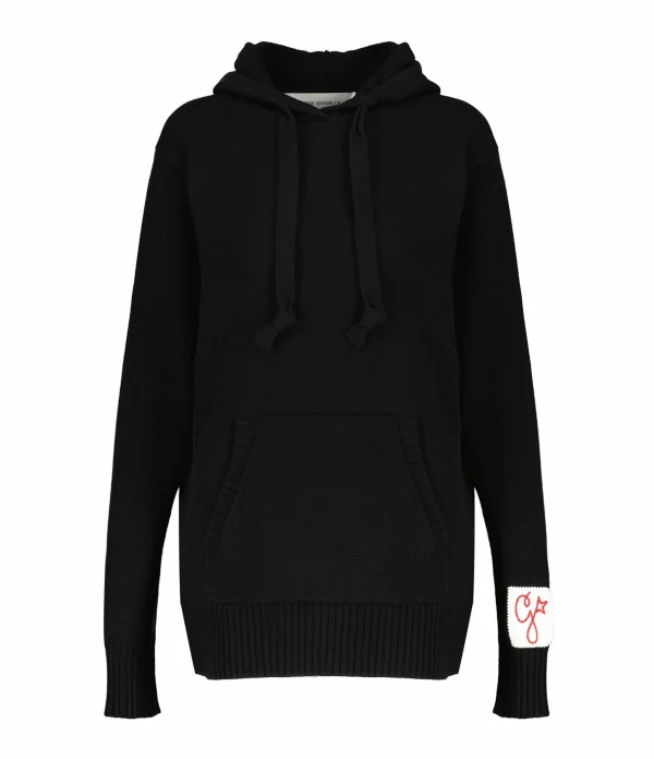 Golden Goose Sweatshirt Hoodie Golden Cachemire Noir 1