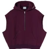 HALFBOY Sweatshirt Sans Manches Hoodie Coton Violet 17