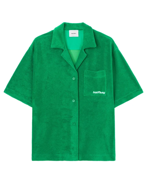 HALFBOY Chemise Coton Vert 1