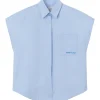 HALFBOY Chemise Sans Manches Coton Baby Blue 17