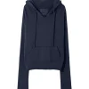 NILI LOTAN Sweatshirt Hoodie Janie Coton Bleu Marine 19