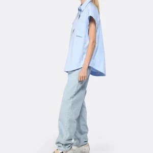 HALFBOY Chemise Sans Manches Coton Baby Blue 10