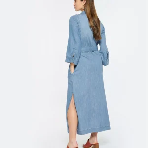 HANA SAN Robe Maeva Coton Denim 12