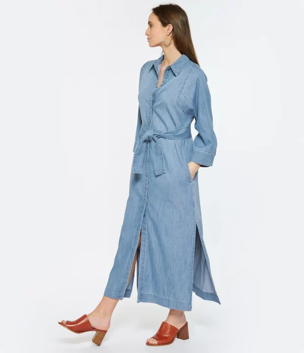 HANA SAN Robe Maeva Coton Denim 4