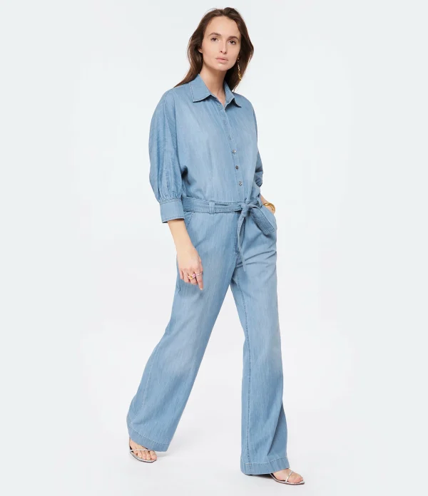 HANA SAN Combinaison Silvane Coton Denim 4