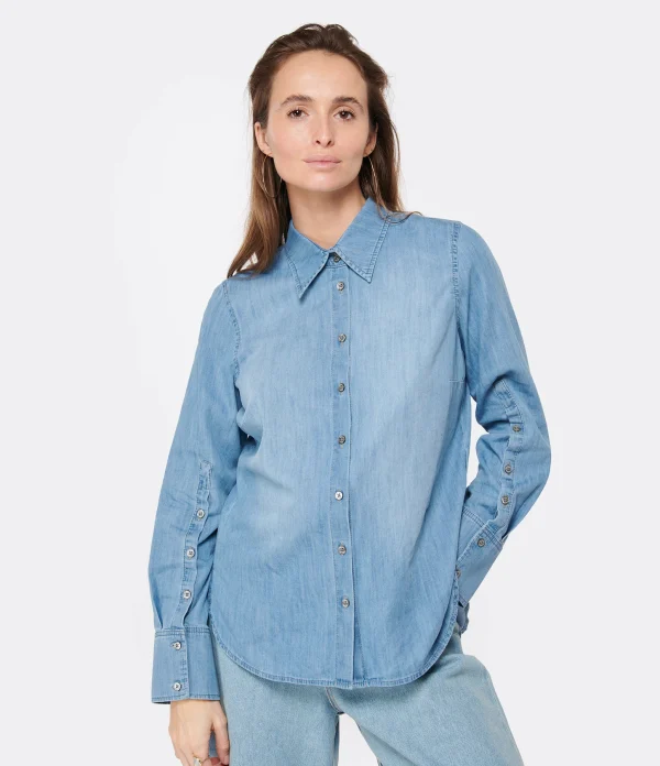 HANA SAN Chemise Pascaline Coton Denim 4