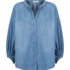 HANA SAN Blouse Natalia Coton Denim 19