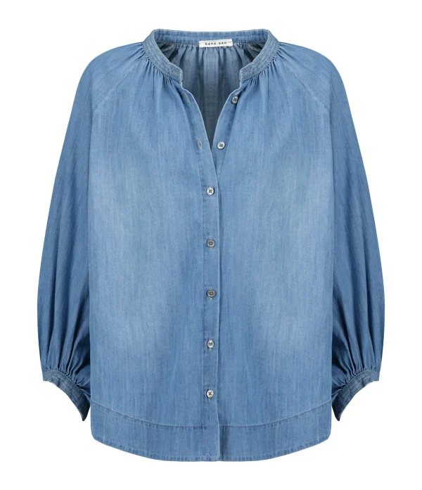 HANA SAN Blouse Natalia Coton Denim 1