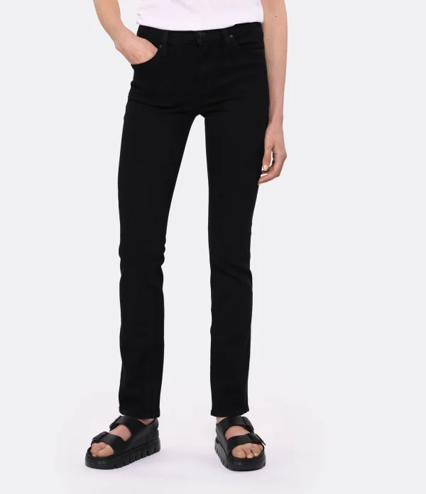 Hudson Jeans Jean Nico Midrise Straight Noir 5