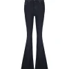 Hudson Jeans Jean Holly High Rise Flare Denim Noir 19