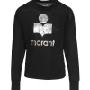 MARANT ÉTOILE Tee-shirt Klowia Lin Noir Argenté Rose 17