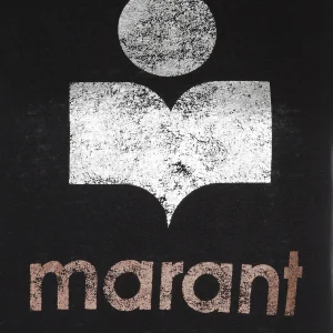 MARANT ÉTOILE Tee-shirt Koldi Lin Noir Argenté Rose 8