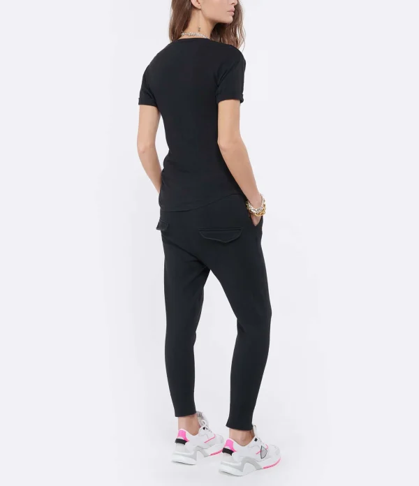 MARANT ÉTOILE Tee-shirt Koldi Logo Lin Noir 7