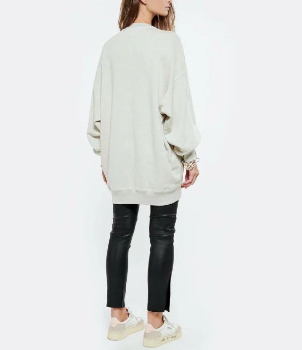 MARANT ÉTOILE Sweatshirt Mindyae Coton Écru 6