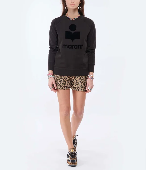 MARANT ÉTOILE Sweatshirt Milly Coton Noir Délavé 5